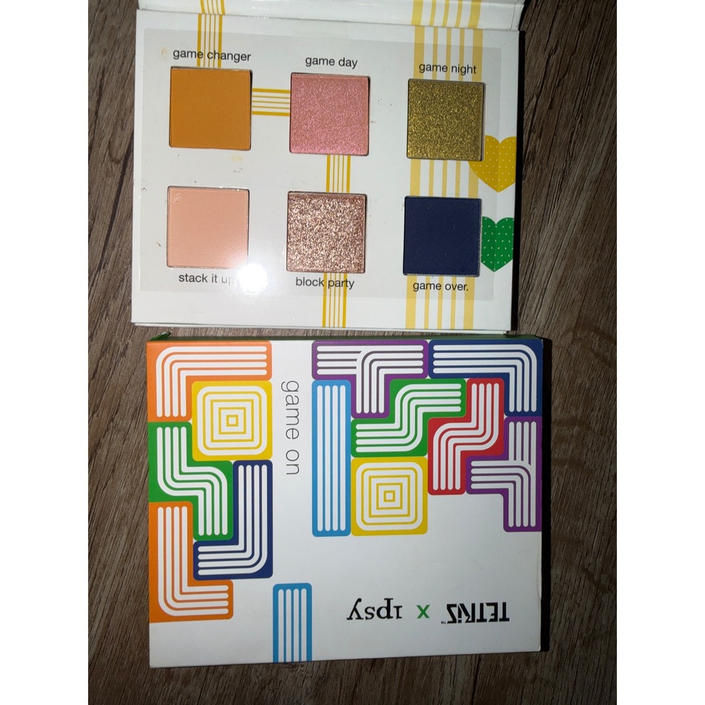 Tetris x Ipsy Eyeshadow Palette Game On Matte Shimmer Metallic Retro Gaming